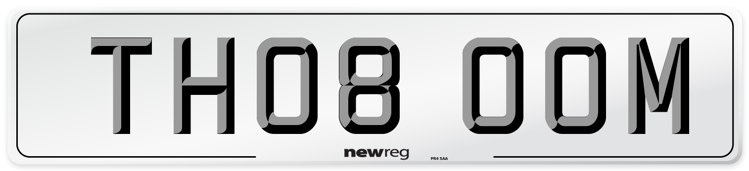 TH08 OOM Number Plate from New Reg